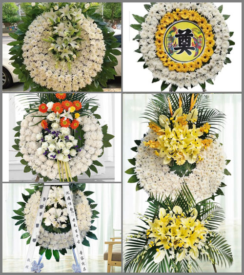 贵州毕节市黔西县洪水镇官庄村花圈速递